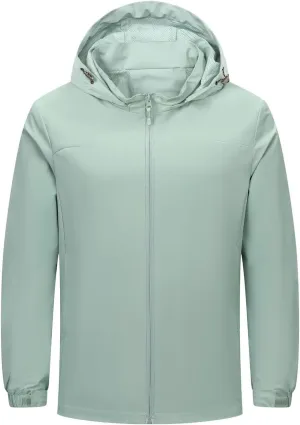 Men Women Rain Jackets Hooded Waterproof Windbreaker With Pockets Unisex Fall Winter Outdoor Hiking Travel Raincoats