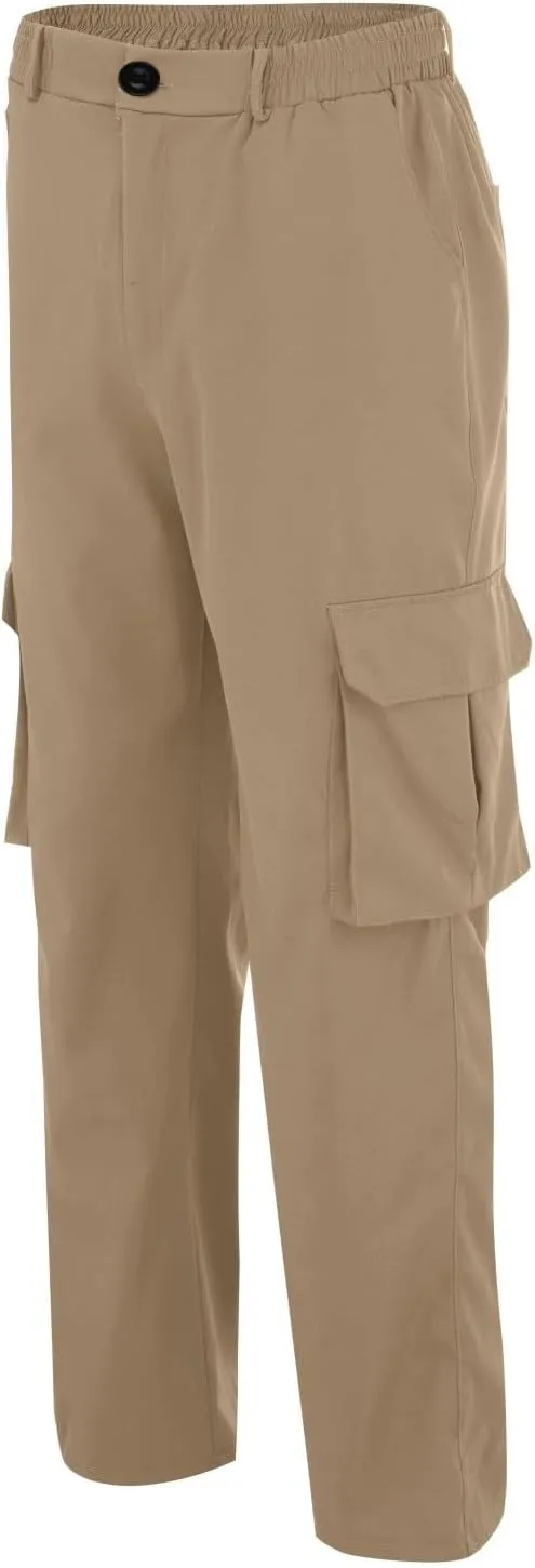 Mens Cargo Pants Khaki Cotton Pants Men Multi Pocket Cargo Pants for Men Extreme Motion Pants for Men Casual Men