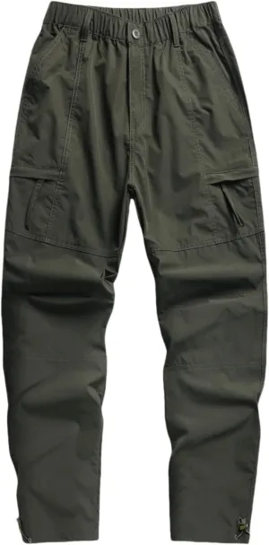 Mens Cargo Pants Workwear Pants for Men Flannel Lined Cargo Pants Men's High Stretch Multi-Pocket Cargo Pants Mens