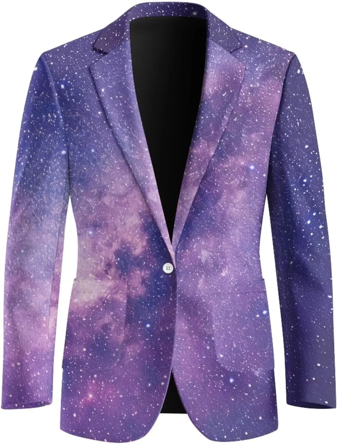 Mens Casual Blazer Sport Coat Lightweight One Button Business Suit Jackets S-5XL