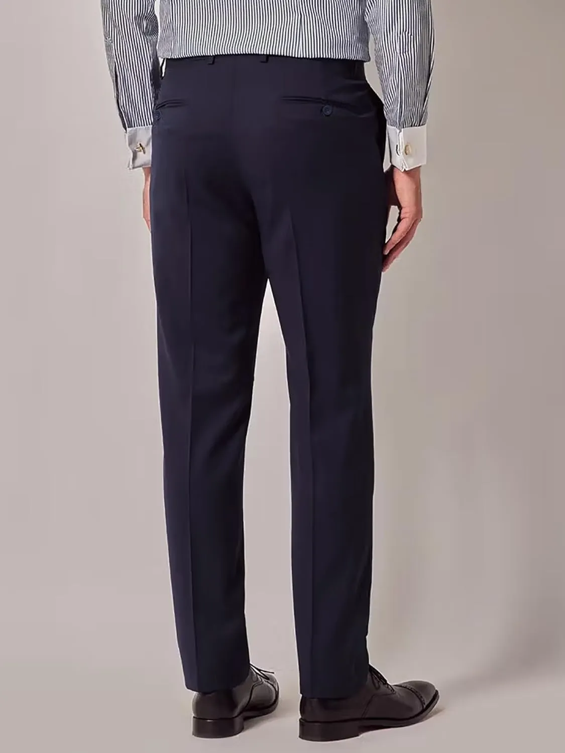 Men's Dress Pants Slim Fit Flat Front Suit Pant for Men Hidden Expandable Waist Suit Trousers Casual Suit Slacks