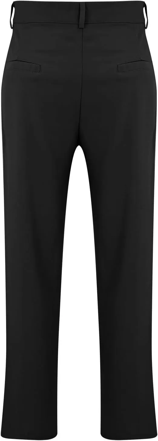 Mens Dress Pants Wide Leg Pleat Front Long Pants High Waisted Button Zipper Fly Suit Trousers Business Work Clothes