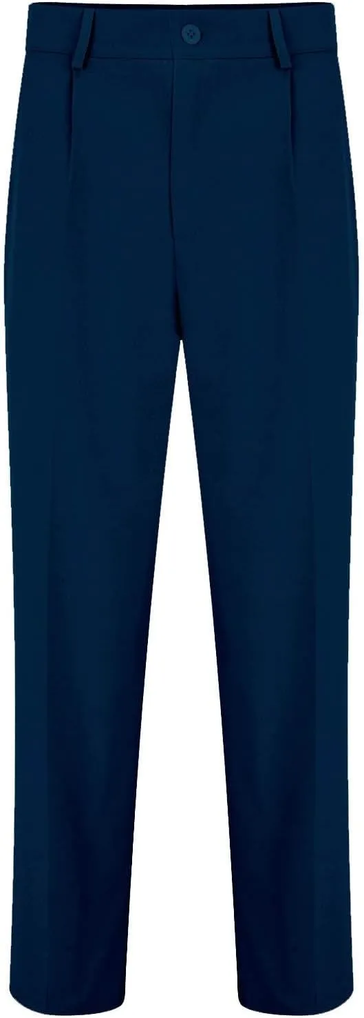 Mens Dress Pants Wide Leg Pleat Front Long Pants High Waisted Button Zipper Fly Suit Trousers Business Work Clothes