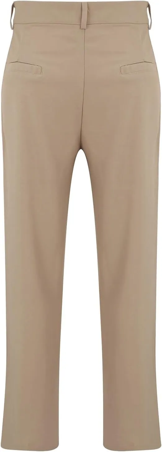 Mens Dress Pants Wide Leg Pleat Front Long Pants High Waisted Button Zipper Fly Suit Trousers Business Work Clothes