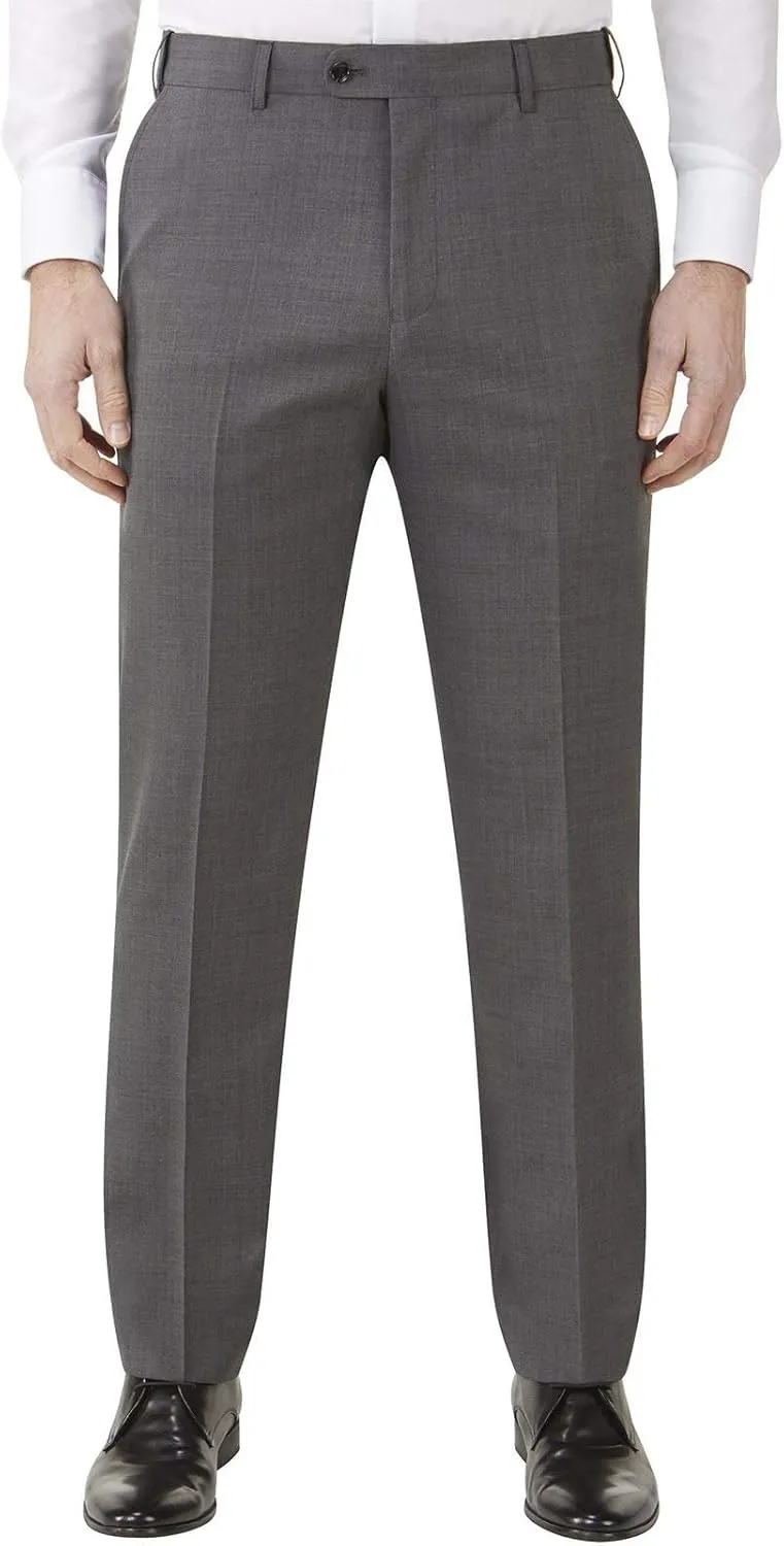Mens Farnham Big Tall Suit Trousers - 54R Grey