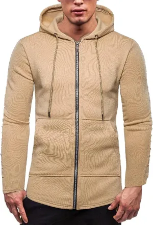 Mens Graphic Hoodies Men's Casual Camouflage Sports Sweatshirt Long Sleeve Zipper Hooded Jacket Coat Men Lightweight Hoodie