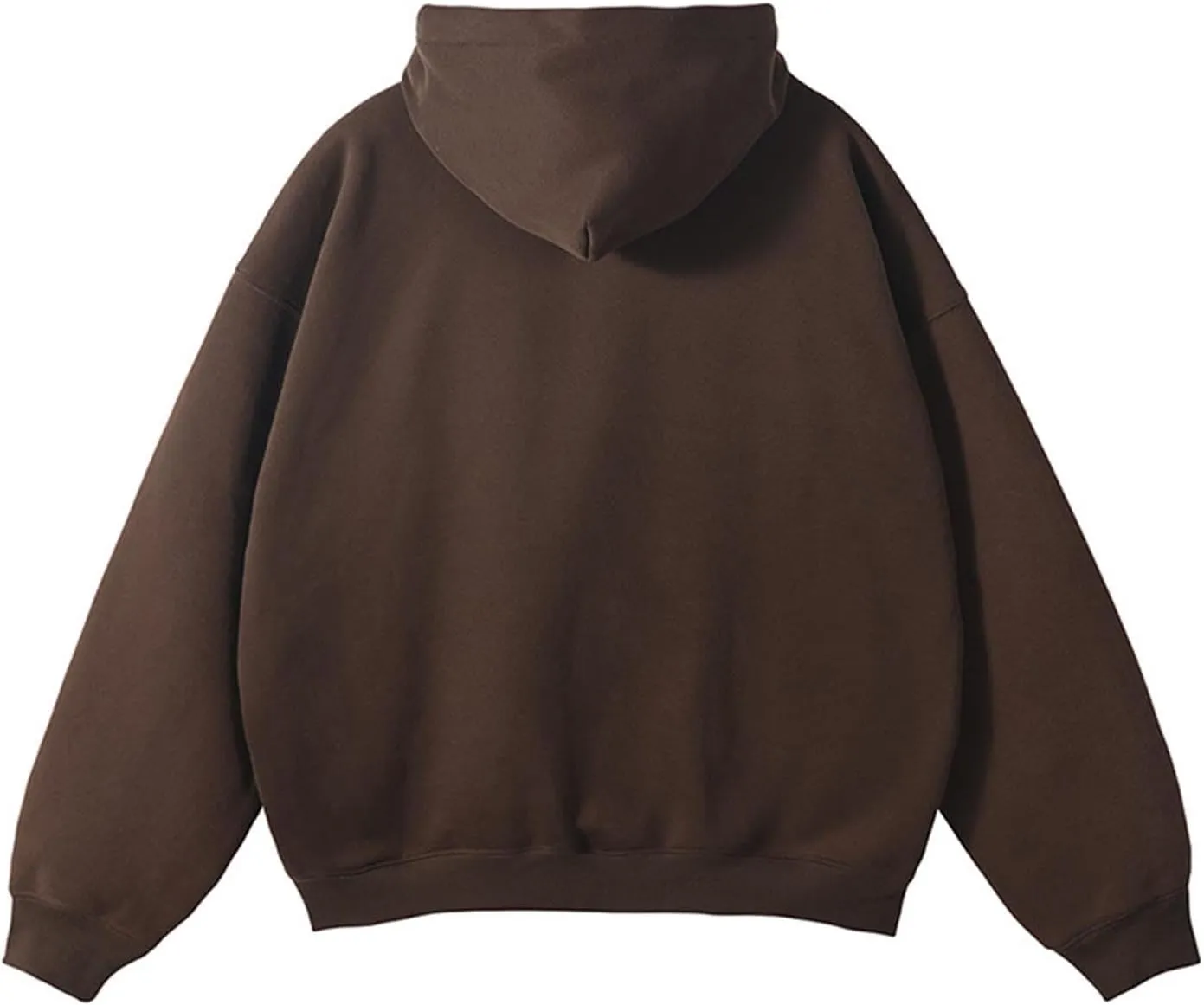 Men's Hooded Sweatshirts Long Sleeve Casual Basic Cropped Hoodie Fleece Lined Pullover Shirts Tops with Pocket