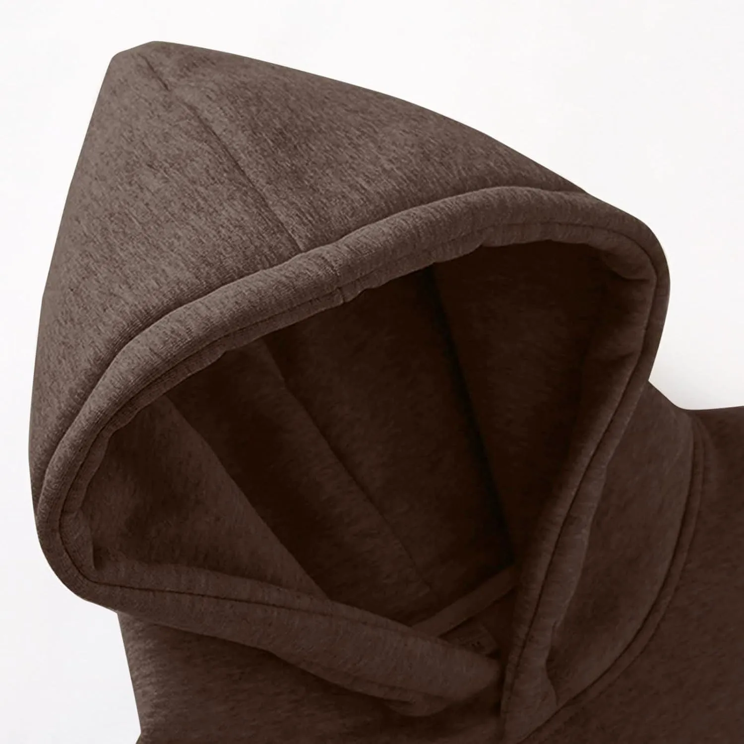 Men's Hooded Sweatshirts Long Sleeve Casual Basic Cropped Hoodie Fleece Lined Pullover Shirts Tops with Pocket