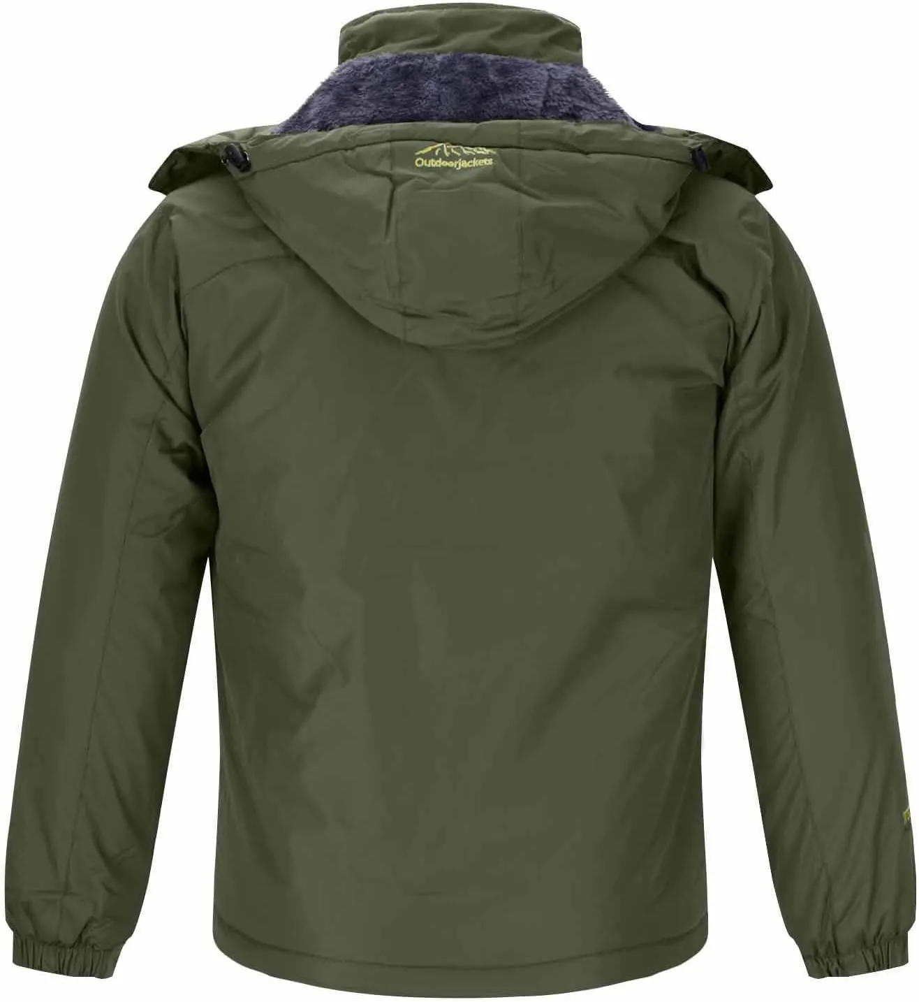 Men's Lightweight Puffer Jacket Outdoor Sports Hooded Water Resistant Puffy Winter Down Jackets for Snow Ski Travel