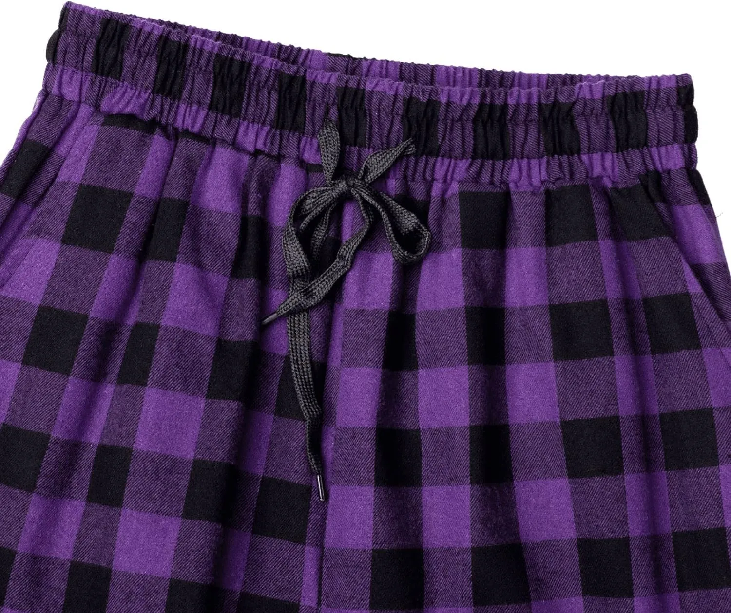 Mens Pajamas Pants Red and Black Plaid Pajama Pants Lightweight Flannel Loose Fit Christmas Pajama Pants with Pockets
