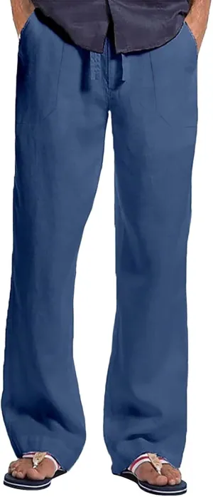 Mens Plaid Pajamas Pants Drawstring Pull On Bottoms Lightweight Casual Jogger Sweatpants with Pockets Tapered Slacks