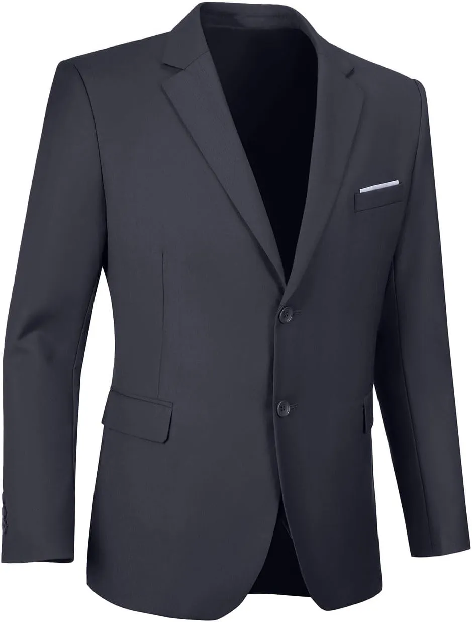 Men's Suit Blazer Casual Coats Lightweight Party Jackets Groomsmen Sports Coat Two Button Tuxedo Suits