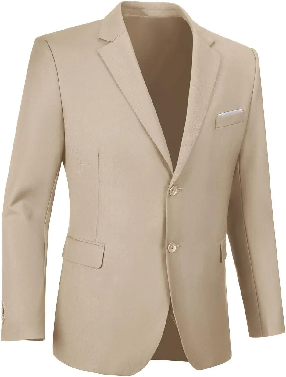 Men's Suit Blazer Casual Coats Lightweight Party Jackets Groomsmen Sports Coat Two Button Tuxedo Suits