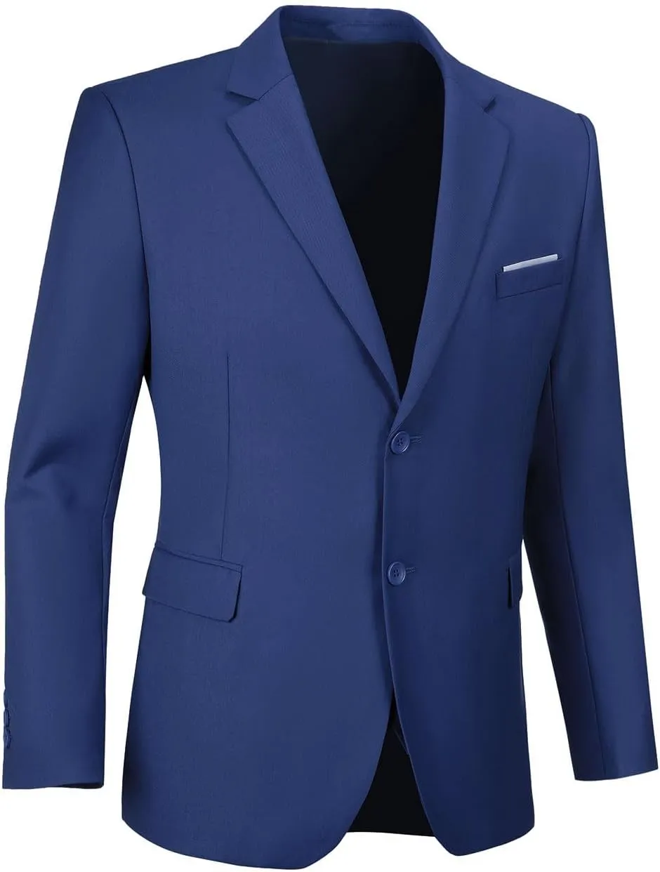Men's Suit Blazer Casual Coats Lightweight Party Jackets Groomsmen Sports Coat Two Button Tuxedo Suits