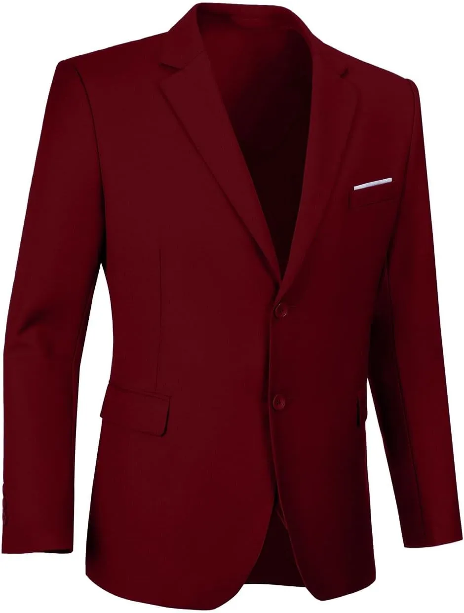 Men's Suit Blazer Casual Coats Lightweight Party Jackets Groomsmen Sports Coat Two Button Tuxedo Suits