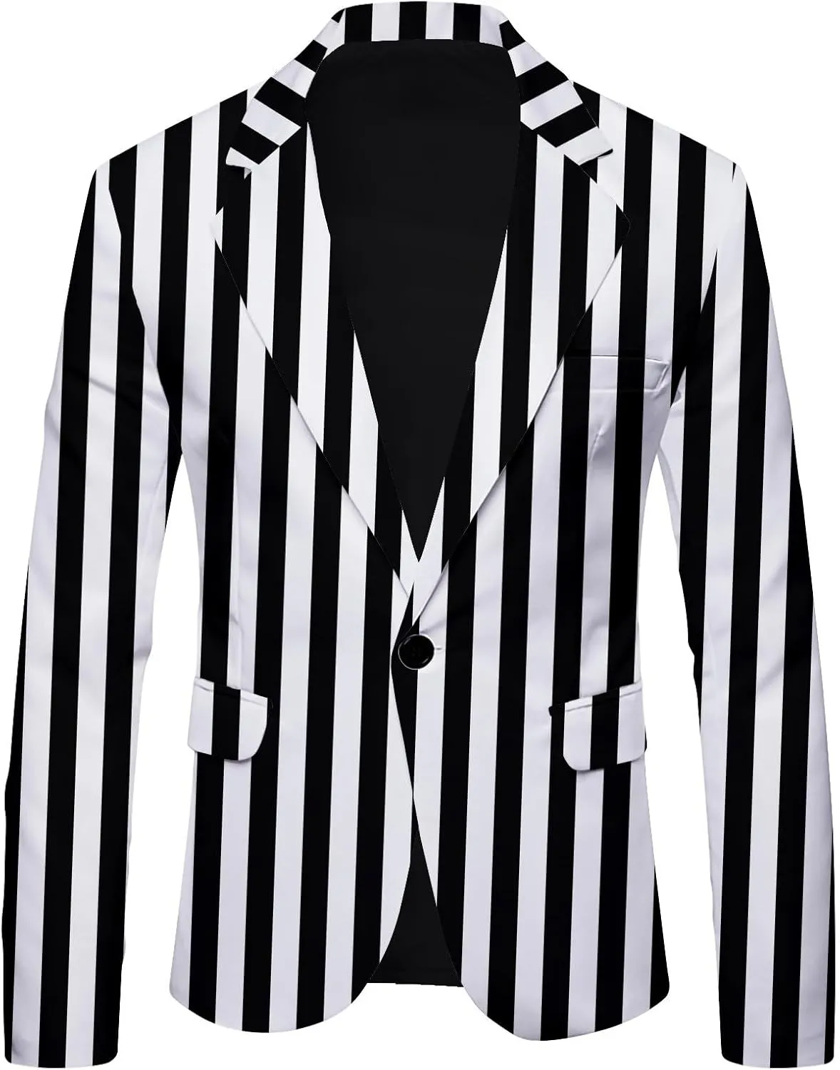 Men's Suit Jacket Classic Fit Patchwork Blazer Stretch One Button Regular Pocket Lapel Premium Knit Dinner Sport Coat