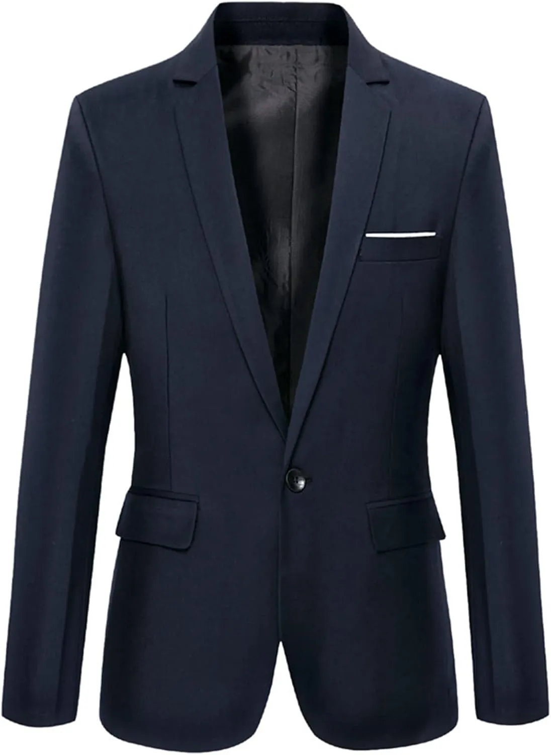 Men's Suit Jackets Slim Fit Blazer Business Casual One Button Long Sleeve Blazers
