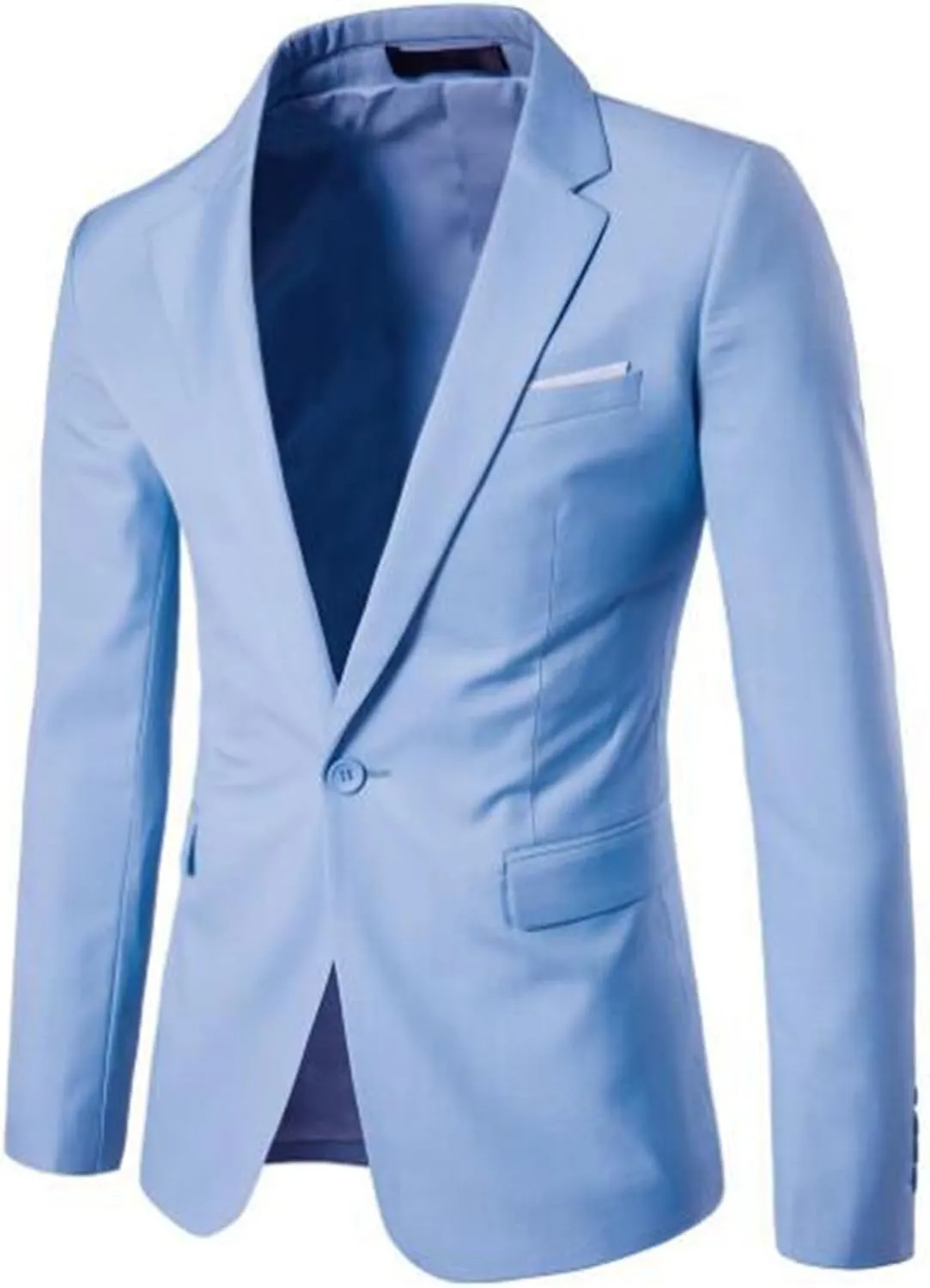 Men's Suit Jackets Slim Fit Blazer Business Casual One Button Long Sleeve Blazers