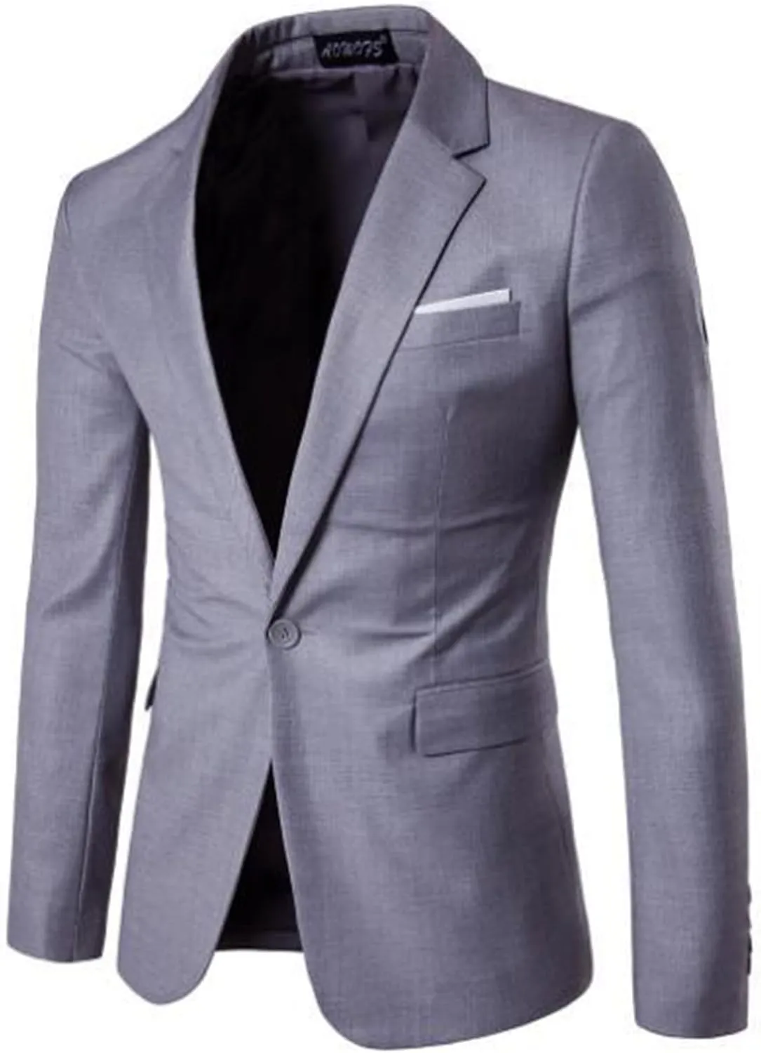Men's Suit Jackets Slim Fit Blazer Business Casual One Button Long Sleeve Blazers