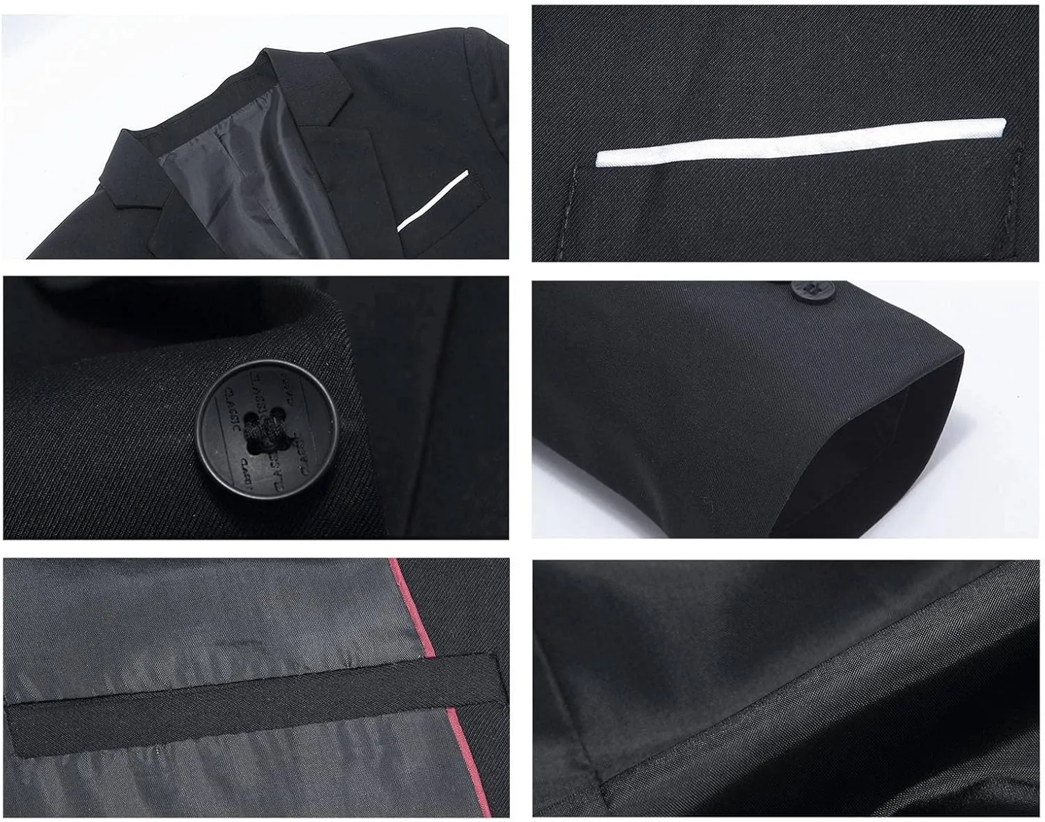Men's Suit Jackets Slim Fit Blazer Business Casual One Button Long Sleeve Blazers