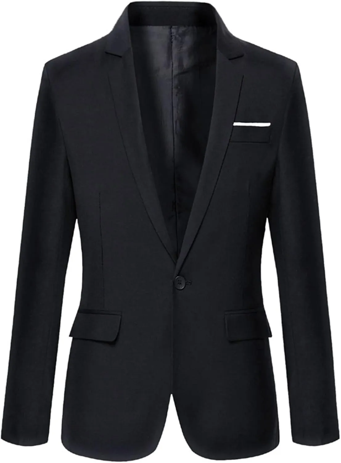 Men's Suit Jackets Slim Fit Blazer Business Casual One Button Long Sleeve Blazers