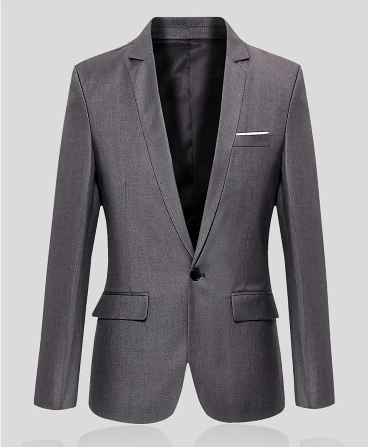 Men's Suit Jackets Slim Fit Blazer Business Casual One Button Long Sleeve Blazers