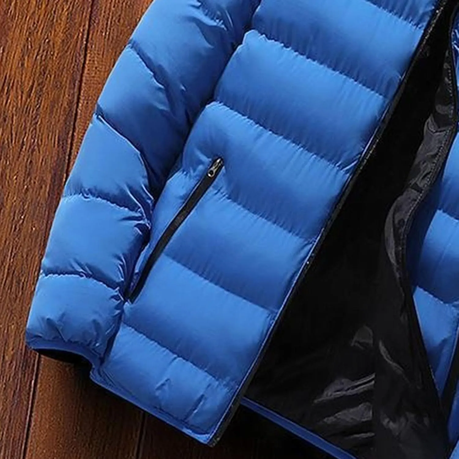 Men's Winter Down Coats Lightweight Warm Puffer Jacket Quilted Thicken Padded Coat Windproof Outerwear