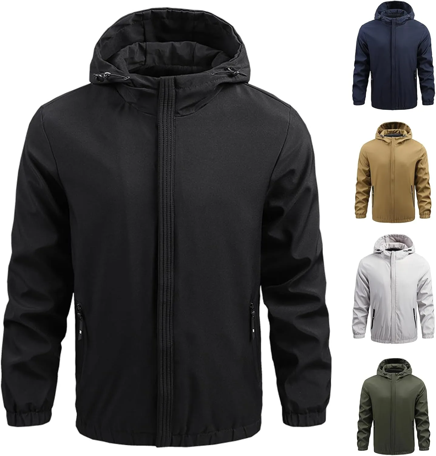 Men's Winter Ski Jacket Mountain Snow Coats Waterproof Detachable Hood Windproof Fleece Rain Sports Jackets