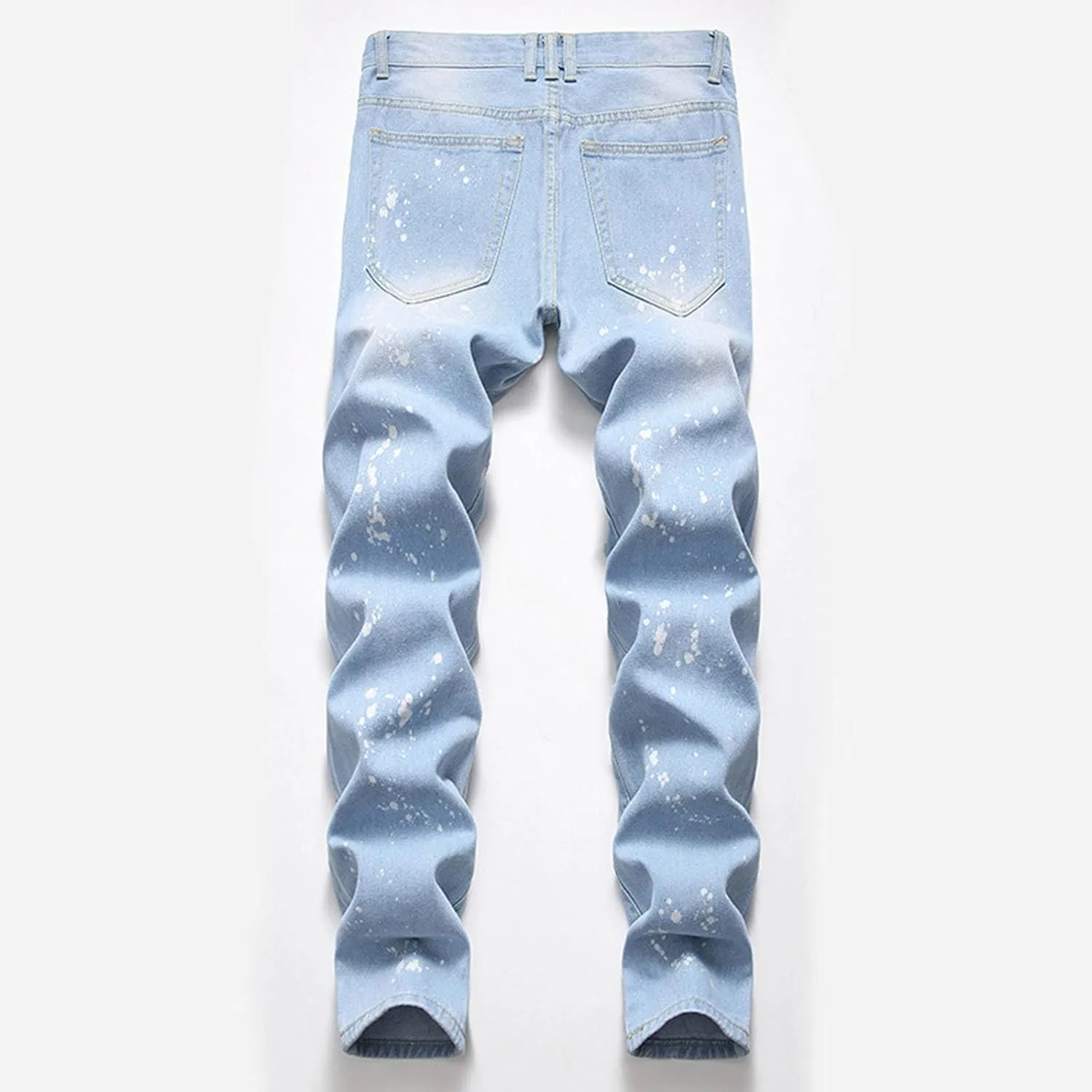 MIDOO Ripped Jeans Men Relaxed Fit Distressed Straight Leg Denim Pants Fashion Comfort Pants Trousers with Pockets