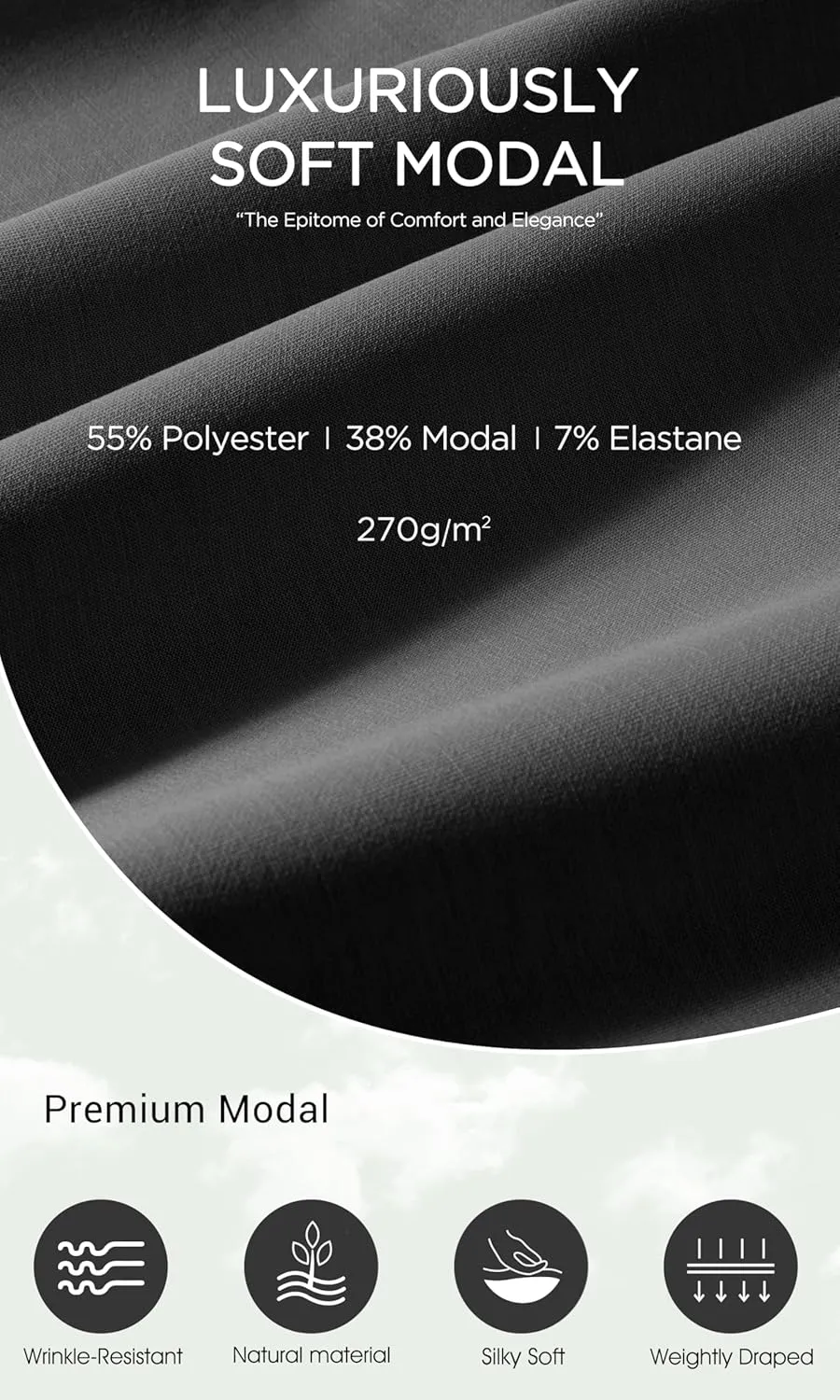 ODODOS Modal Soft Maxi Skirt for Women, Back Slit High Waist Casual Long Pencil Skirts