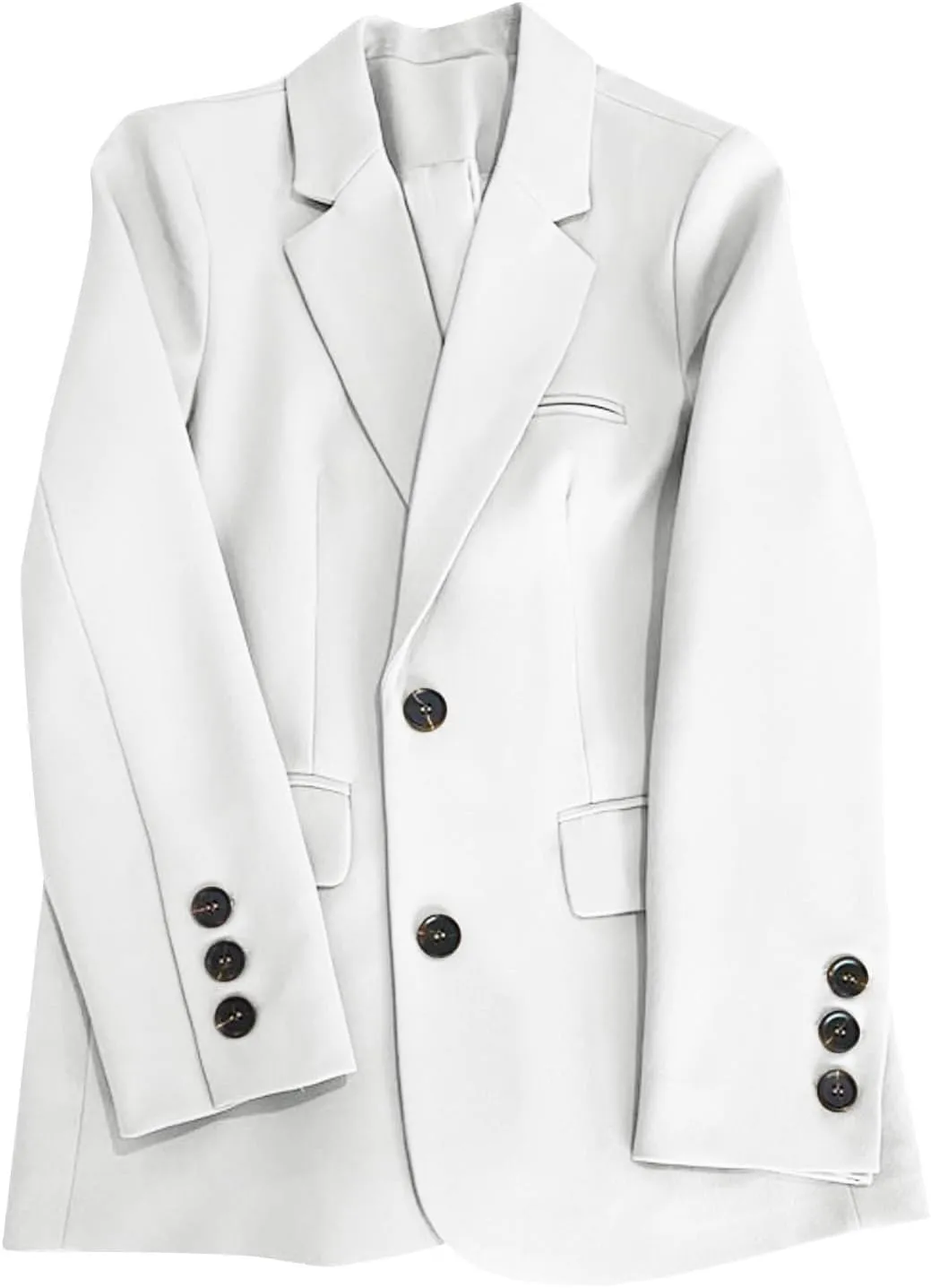Office Work Blazers for Women Fall Lightweight Casual Open Front Suit Jackets Long Sleeve Lapel Button Down Outwear