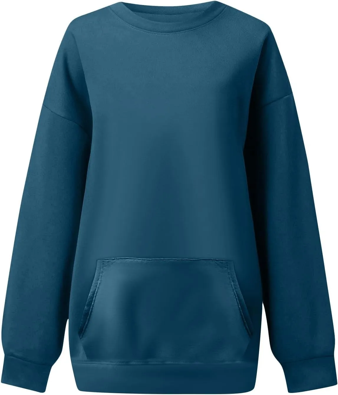 Oversized Crewneck Sweatshirts Women Soft Comfy Fleece Sweatshirts Trendy Fall Pullover Sweaters Preppy Cute Clothes