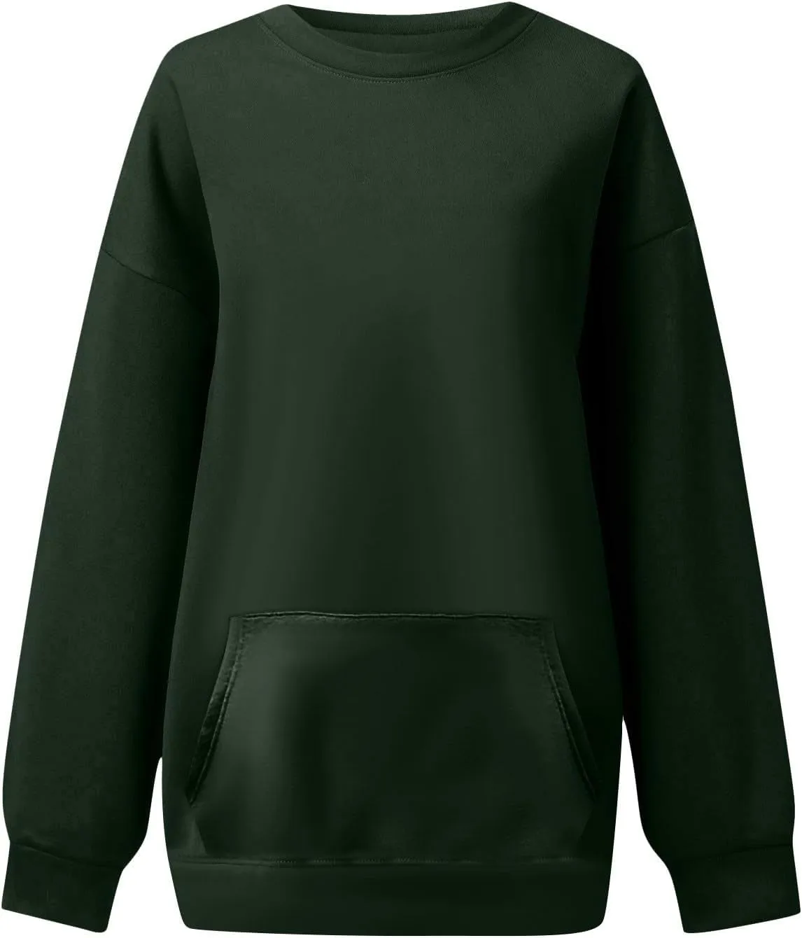 Oversized Crewneck Sweatshirts Women Soft Comfy Fleece Sweatshirts Trendy Fall Pullover Sweaters Preppy Cute Clothes
