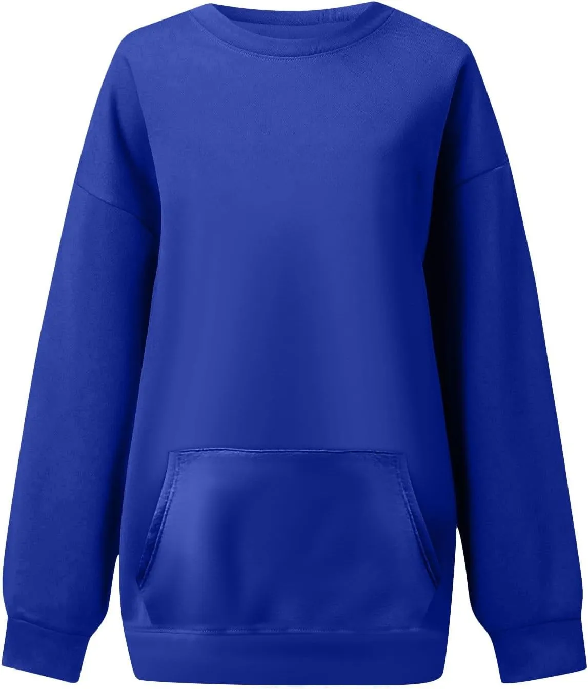 Oversized Crewneck Sweatshirts Women Soft Comfy Fleece Sweatshirts Trendy Fall Pullover Sweaters Preppy Cute Clothes