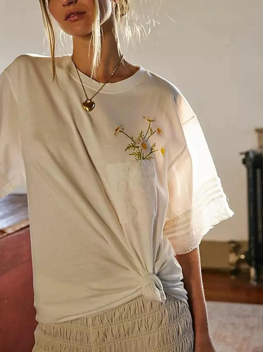 Oversized Graphic Tshirts for Women Y2K Cute Short Sleeve Baggy Tee Top Teen Girls Aesthetic Shirt Coastal Summer