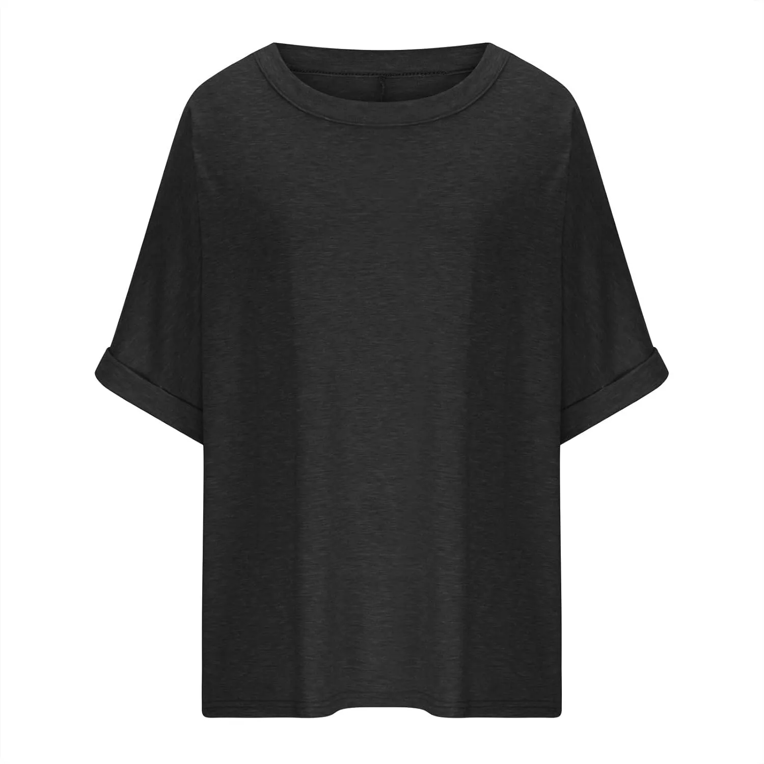 Oversized Tshirts Shirts for Women Loose Fit Workout Tops Casual Summer 2025 Trendy Plaid Tees Shirt
