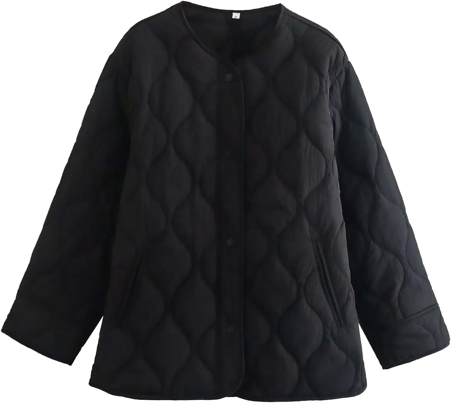 Quilted Jackets for Women Ultra Lightweight Down Jacket Prkas with Button Down Oversized Winter Warm Puffer Coat 2024