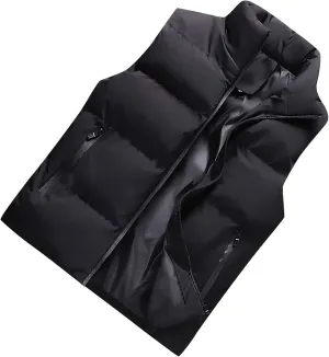 RTRDE Men's Light Puffer Jacket Down Alternative Vest Jacket Waterproof Winter Bubble Coats Puffy Jackets, L-5XL