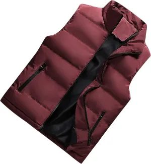 RTRDE Men's Light Puffer Jacket Down Alternative Vest Jacket Waterproof Winter Bubble Coats Puffy Jackets, L-5XL