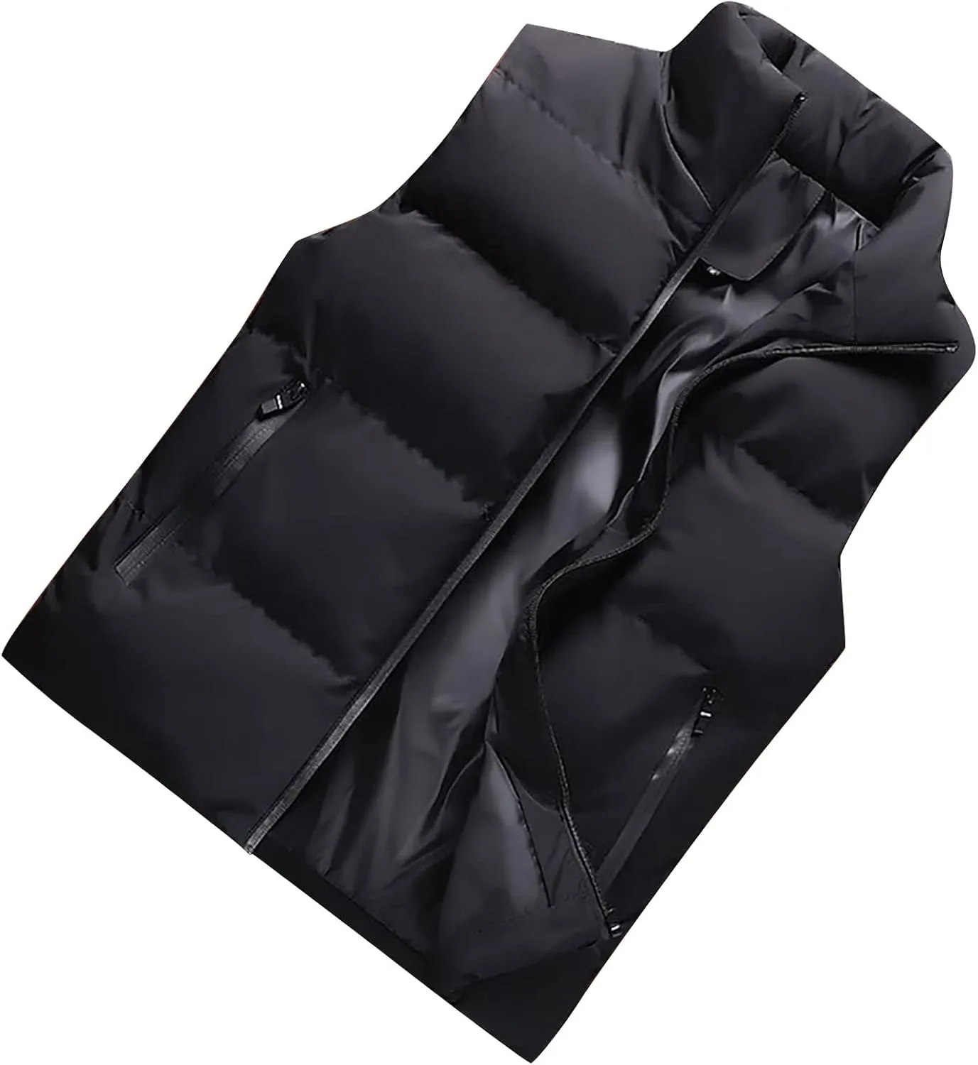 RTRDE Men's Light Puffer Jacket Down Alternative Vest Jacket Waterproof Winter Bubble Coats Puffy Jackets, L-5XL