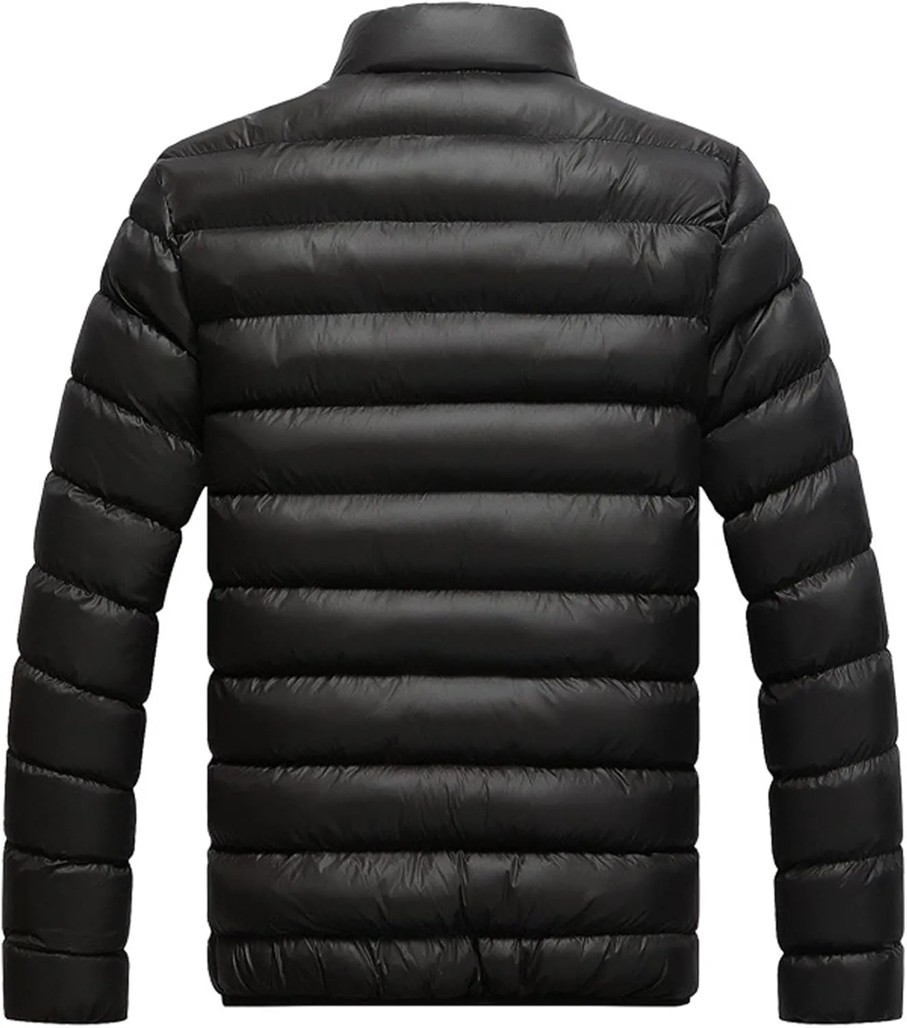 RTRDE Men's Puffy Jackets Lightweight Insulated Puffer Winter Jacket Down Alternative Coat Packable Jacket, XXL-5XL