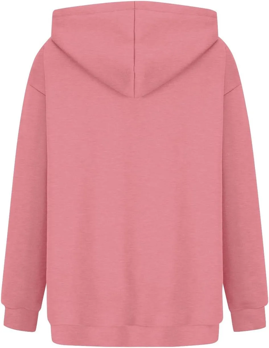 SHAOBGE Womens Fall Oversized Sweatshirts Fleece Hoodies Long Sleeve Shirts Pullover Winter Clothes with Pocket