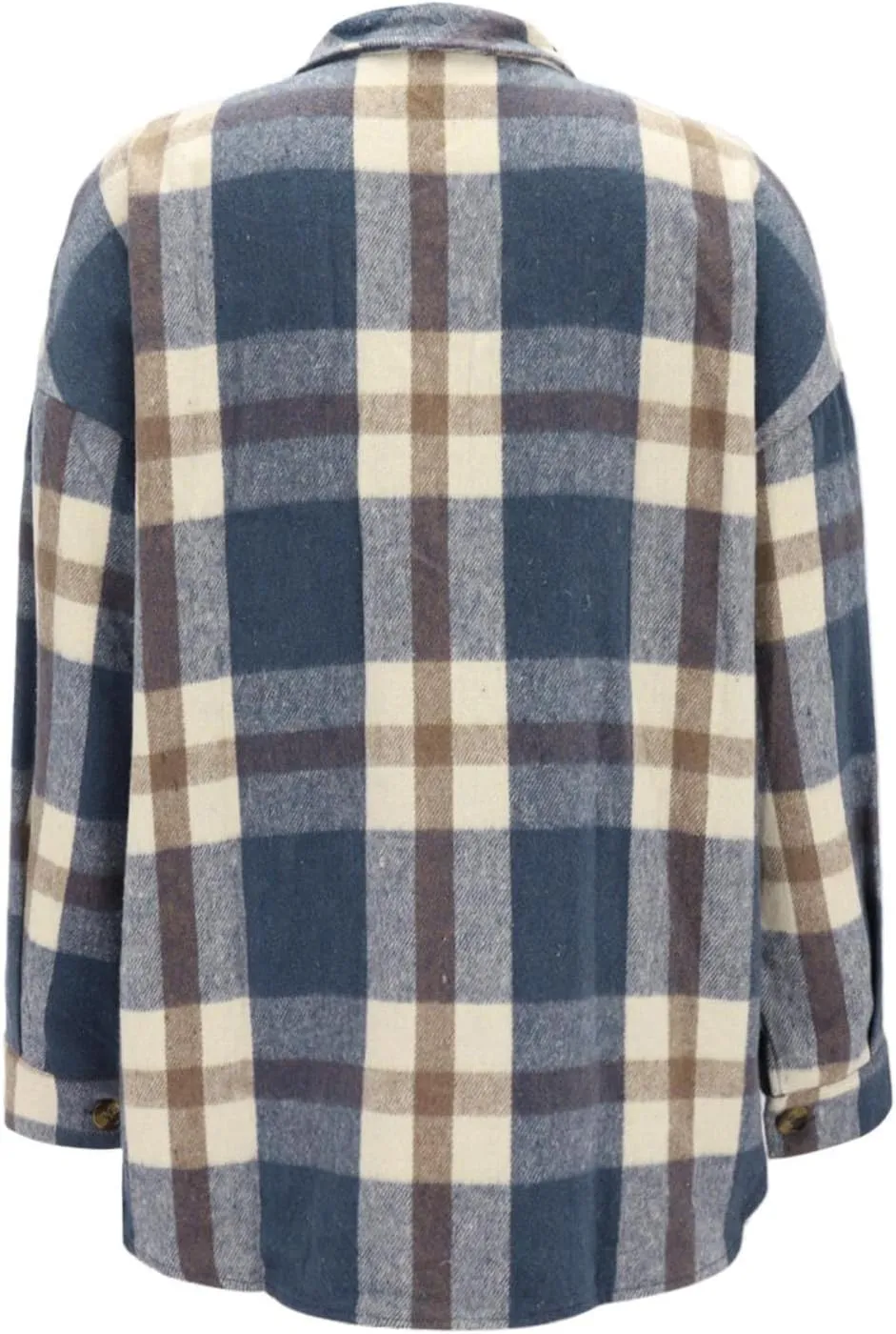 SHAOBGE Womens Plaid Shacket Fall Jacket Fleece Lined Button Down Peacoats Plaid Lapel Casual Coats Y2K Shirt Jackets 2023