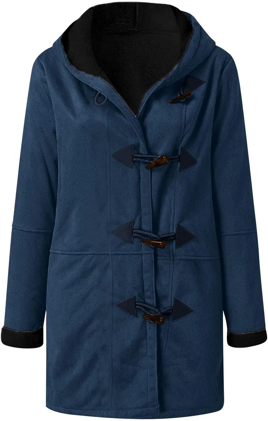 Sherpa Jacket for Women 2024 Winter Warm Coat Fleece Lined Coat Mid Length Winter Jacket Plus Size Sherpa Outwear