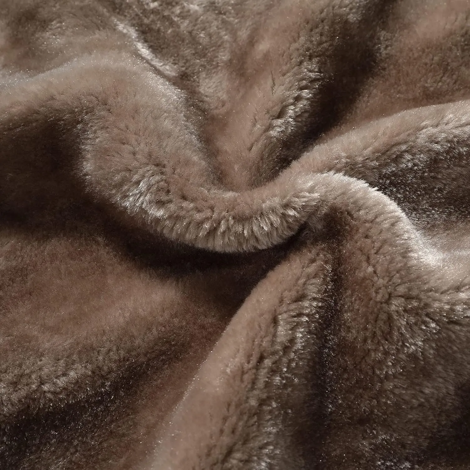 Sherpa Lined Leather Jacket Men Suede Sherpa Shearling Faux Fur Leather Coat Sheepskin Winter Coat Fur Collar Jacket