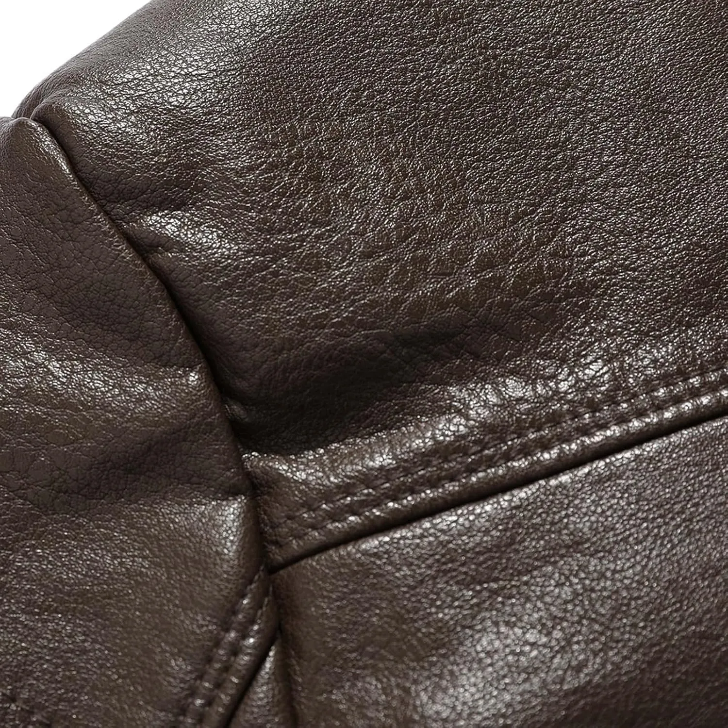 Sherpa Lined Leather Jacket Men Suede Sherpa Shearling Faux Fur Leather Coat Sheepskin Winter Coat Fur Collar Jacket