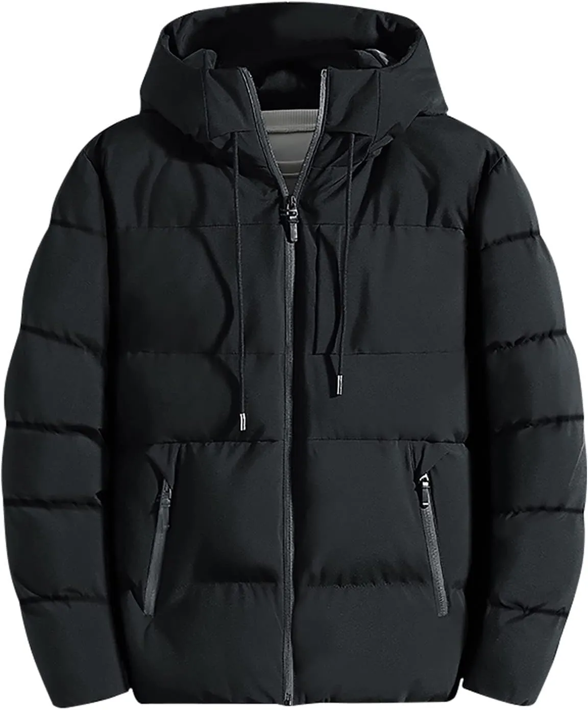SHOPESSA Mens Down Jackets & Parkas Thicken Puffer Coat Warm Jacket Mens Coats and Jackets Winter Cold Weather Warm Clothes