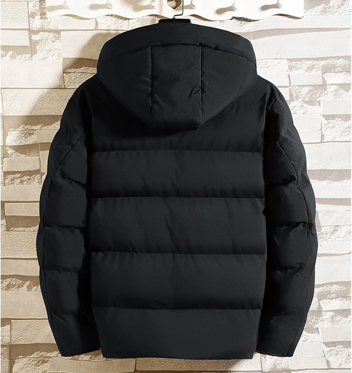 SHOPESSA Mens Down Jackets & Parkas Thicken Puffer Coat Warm Jacket Mens Coats and Jackets Winter Cold Weather Warm Clothes