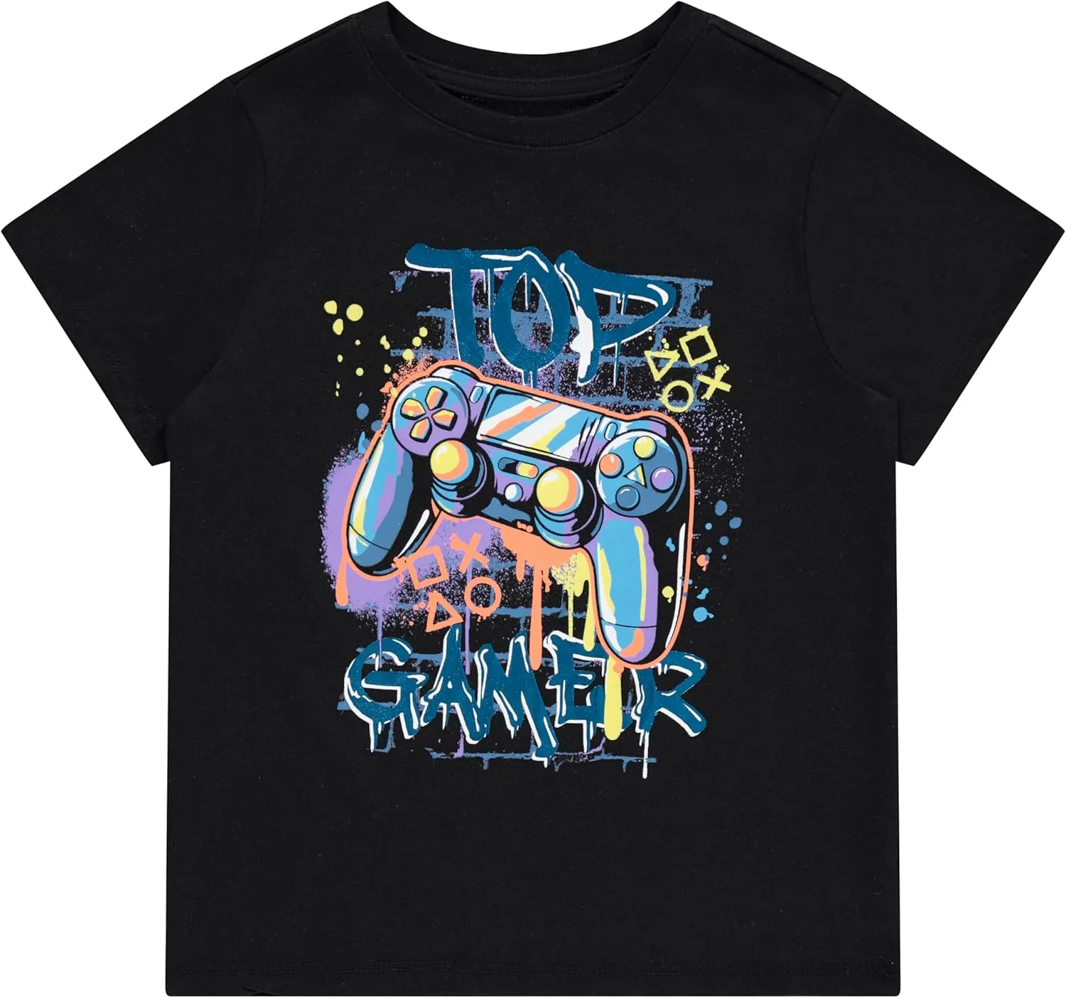 Stitch & Stone Boys 4-Pack Graphic Tees: Comfortable & Stylish T-Shirts for Ages Size 4-14