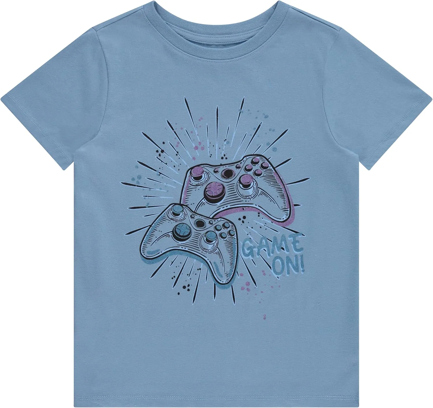 Stitch & Stone Boys 4-Pack Graphic Tees: Comfortable & Stylish T-Shirts for Ages Size 4-14